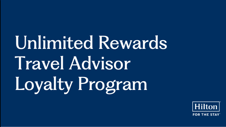 Unlimited Rewards Travel Advisor Loyalty Program